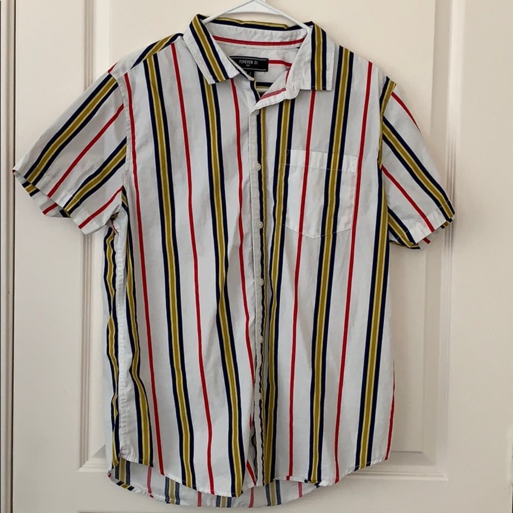 Stripped Button Up Shirt.